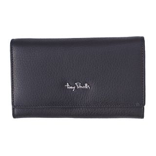 Tony Perotti Contatto Luxury Italian Leather Large Ladies Purse - Black tp-1122-black by Tony Perotti color Black