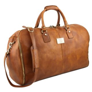 Tuscany Leather Antigua Travel leather Duffle/ Garment Bag TL142341-main by Tuscany Leather