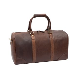 Wombat Luxury Brown Oiled style Leather Holdall / Travel Bag - Rugged styling 9001COL by Wombat color Brown