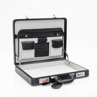 Quindici Luxury Leather Slim Attaché Case QD-0002-main