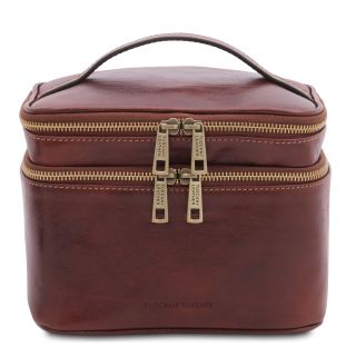 Tuscany Leather Ladies Luxury Leather Toiletry WashBag TL142045 by Tuscany Leather