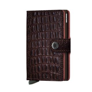 SECRID Mini Wallet Nile Brown RFID Safe Nile-Brown by Secrid color Brown
