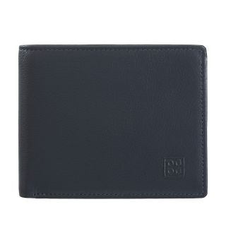 Dudu Colourful Collection Tazio Mens Navy Multi Colour Leather Wallet RFID 534-473-07 by Dudu color Navy