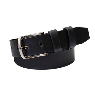 Prime Hide Men's Navy Leather Belt Belt15-NAVY-main by Primehide color Navy