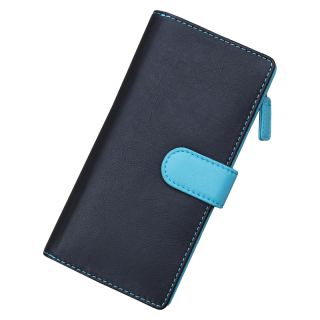 Nevaeh Large Black Multi Color Bifold Purse 16082-lack by Nevaeh color Black