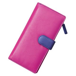 Nevaeh Large Berry Multi Colour Bifold Purse 16082-bry by Nevaeh color Berry