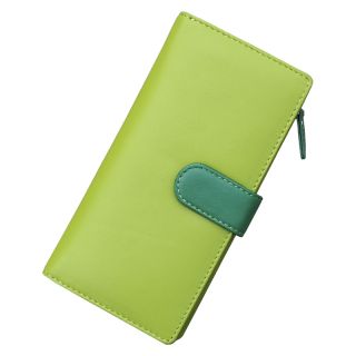 Nevaeh Large Lime Green Multi Color Bifold Purse 16082-lime by Nevaeh color Lime Green