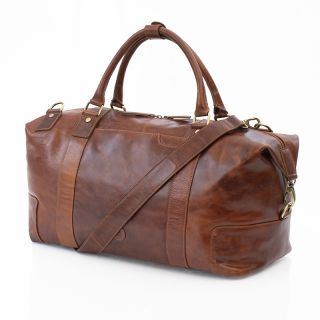 Prime Hide Luxury Leather Travel Duffle 2005 by Primehide color Brown