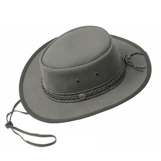 Wombat The Trail Waxed Canvas Hat - Green Trail by Wombat color Forest Green