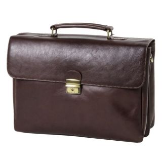 Quindici Luxury Leather Flapover Briefcase Bag QD-0007