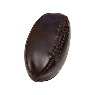 Prime Hide Rugby Ball Brown Leather Wash Bag 957BR by Primehide