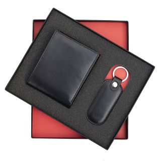 Prime Hide English Leather Wallet & Keyring Gift Set S3 by Primehide