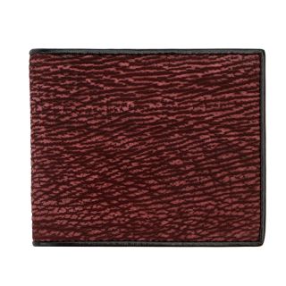 Burgundy Shark Skin Wallet with a Calf Hide Interior shark9-1 by Real Mens Wallets color Burgundy