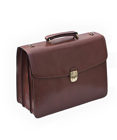 Designer leather briefcases