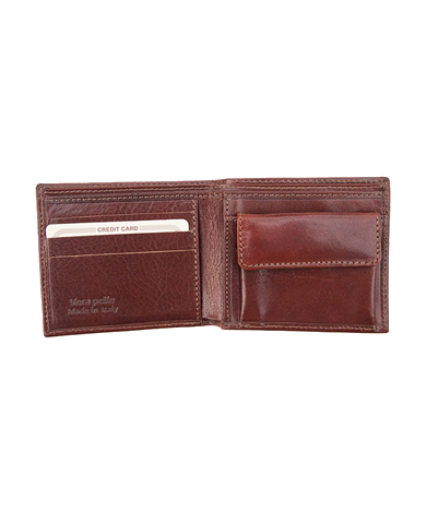 Mens Leather Wallet with Coin Purse