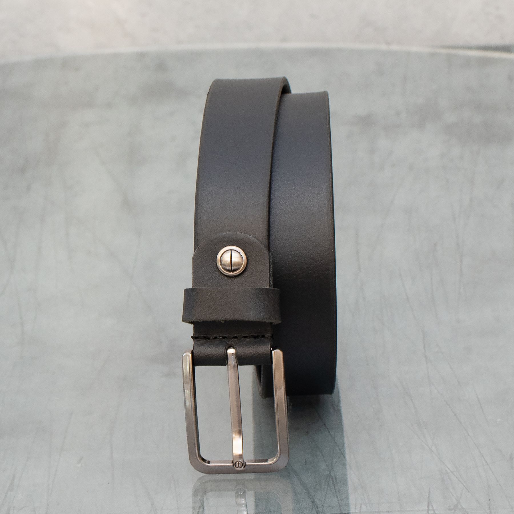New Black Leather Belt Mens Luxury Oiled Narrow Leather Belt by Prime Hide