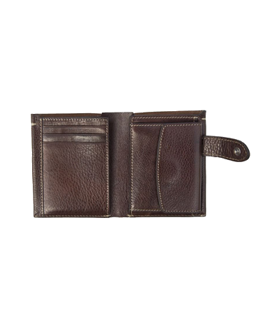 Dark Coffee Men's Genuine Leather Wallet RFID Blocking Bifold Casual Wallet Large Capacity Zip Coin Pocket with 18 Card Slots & Removable Id Window 